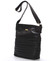 Veľká pohodlná crossbody kabelka čierna - Carine High