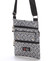 Textilná unisex crossbody kapsička sivá - Sanchez F87