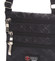 Textilná unisex crossbody kapsička čierna - Sanchez F86