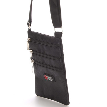 Textilná unisex crossbody kapsička čierna - Sanchez F86