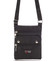 Textilná unisex crossbody kapsička čierna - Sanchez F84