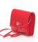 Luxusná dámska listová kabelka červená lesklá - Delami Chicago Fresno