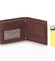 Pánska kožená peňaženka hnedá - SendiDesign 56