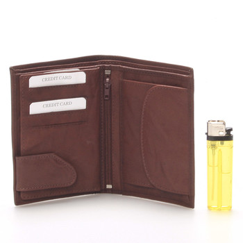 Kvalitná kožená hnedá peňaženka - SendiDesign 45