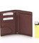 Kvalitná kožená hnedá peňaženka - SendiDesign 45