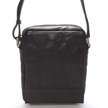 Štýlová kožená taška čierna - SendiDesign Perthos
