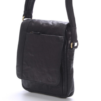 Kvalitná pánska kožená taška čierna - SendiDesign Appart