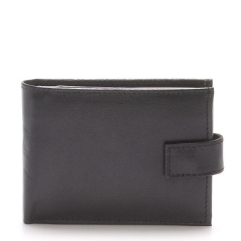 Atraktívna kožená čierna pánska peňaženka - Linea 31