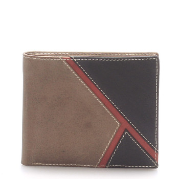Kožená pánska khaki peňaženka - Mette