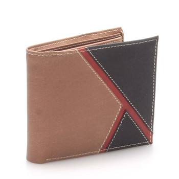 Kožená pánska hnedá peňaženka - Anuk