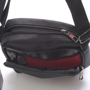 Unisex čierna crossbody taška na tabliet - Enrico Benetti 7141