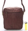 Módna kožená taška hnedá - SendiDesign Flinders