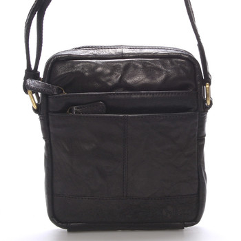 Módna kožená taška čierna - SendiDesign Flinders