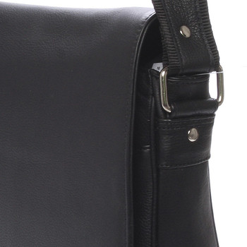 Luxusná kožená pánska čierna taška Frozen