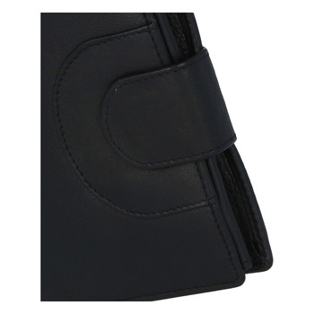 Elegantná kožená peňaženka čierna - Tomas Pilia