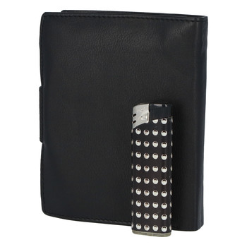 Elegantná kožená peňaženka čierna - Tomas Pilia