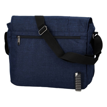 Kvalitná modrá nylonová taška na notebook - Enrico Benetti Jason