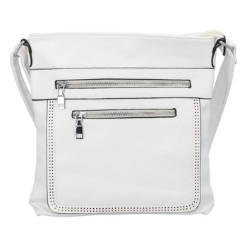 Moderná stredná crossbody kabelka biela - Delami Karlie