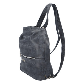 Módna dámska kabelka batoh tmavo modrá so vzorom - Ellis Patrik