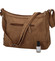 Stredná mäkká dámska crossbody kabelka camel - Enrico Benetti Enjoy