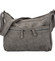 Stredná mäkká dámska crossbody kabelka sivá - Enrico Benetti Enjoy