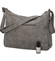 Stredná mäkká dámska crossbody kabelka sivá - Enrico Benetti Enjoy