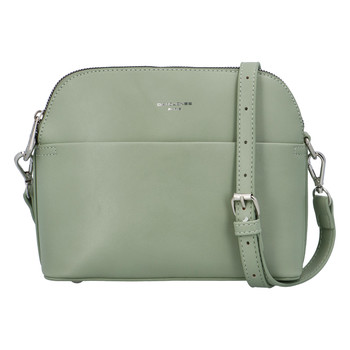 Dámska crossbody kabelka mentolovo zelená - David Jones Sasha