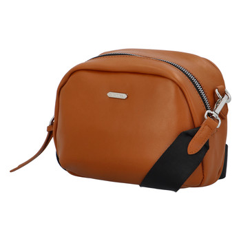 Malá dámska crossbody kabelka svetlohnedá - David Jones Zabi