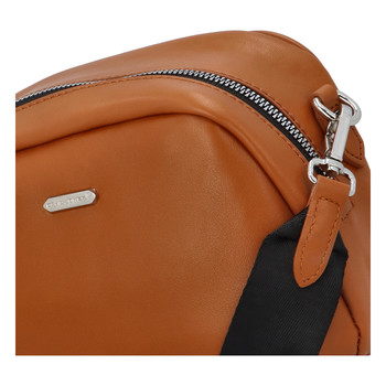 Malá dámska crossbody kabelka svetlohnedá - David Jones Zabi