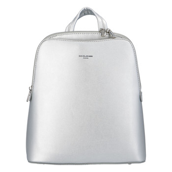 Dámsky mestský batoh strieborný - David Jones Nicco