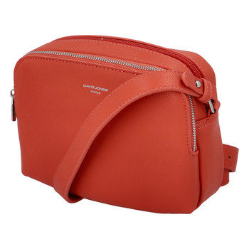 Dámska crossbody kabelka pastelovo červená - David Jones Beatrio