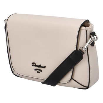 Malá dámska crossbody kabelka béžová - David Jones Andrica