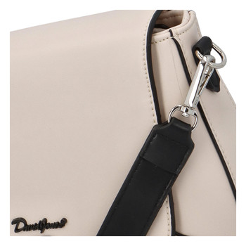 Malá dámska crossbody kabelka béžová - David Jones Andrica