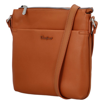 Dámska crossbody kabelka koňaková - David Jones Quali