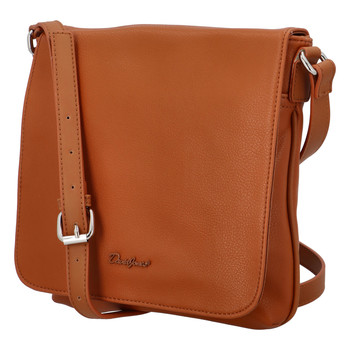 Dámska crossbody kabelka koňaková - David Jones Qualiny