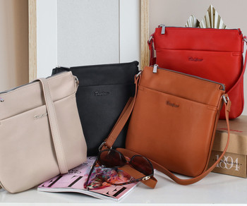 Dámska crossbody kabelka koňaková - David Jones Quali