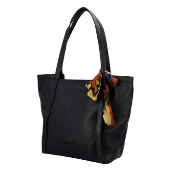 Veľká dámska kabelka cez plece čierna - David Jones Aditya