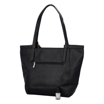 Veľká dámska kabelka cez plece čierna - David Jones Aditya