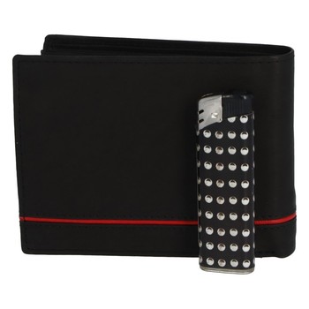 Pánska kožená peňaženka čierna - Delami Seum 2