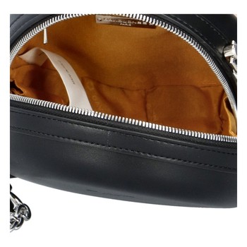 Dámska okrúhla crossbody kabelka čierna - David Jones Shabirre
