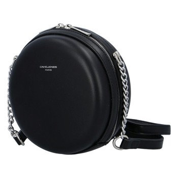 Dámska okrúhla crossbody kabelka čierna - David Jones Shabirre