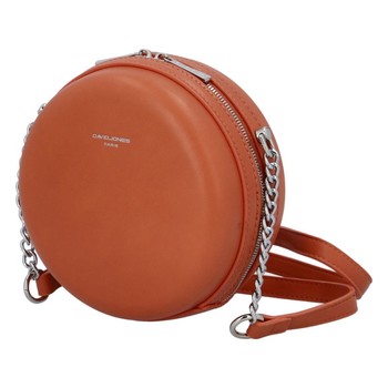 Dámska guľatá crossbody kabelka oranžová - David Jones Shabirre