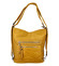 Dámska kabelka batoh tmavo žltá - Romina Jaylyn
