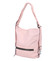 Dámska kabelka batoh svetlo ružová - Romina Nikka