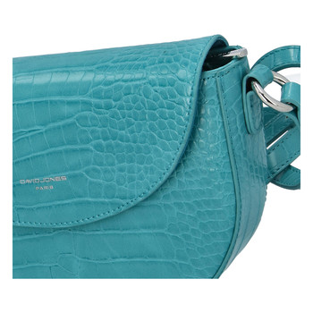 Dámska luxusná crossbody kabelka tyrkysová - David Jones Safiuly
