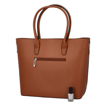 Dámska luxusná kabelka svetlohnedá - FLORA&CO Pétri