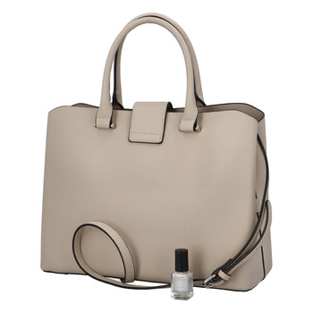 Dámska luxusná kabelka svetlá taupe - FLORA&CO Aitch