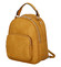 Dámsky módny batôžtek kabelka tmavožltý - FLORA&CO Jante