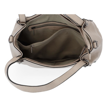 Dámska módna kabelka svetlá taupe - FLORA&CO Pierryes