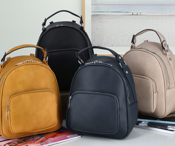 Dámsky módny batôžtek kabelka tmavožltý - FLORA&CO Jante